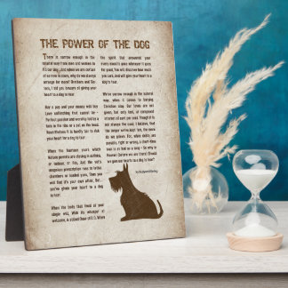 The Power of the Dog Poem - Rudyard Kipling  Fotoplatte