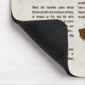 The Power of the Dog Poem - Rudyard Kipling Mousepad (Ecke)