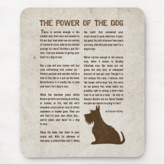 The Power of the Dog Poem - Rudyard Kipling Mousepad