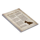 The Power of the Dog Poem - Rudyard Kipling  Notizblock (Rechte Seite)