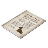 The Power of the Dog Poem - Rudyard Kipling Notizblock (Linke Seite)
