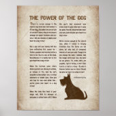The Power of the Dog Poem - Rudyard Kipling  Poster (Vorne)