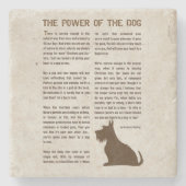 The Power of the Dog Poem - Rudyard Kipling  Steinuntersetzer (Vorderseite)