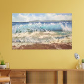 The Power of the Turquoise Wave: Realistic Marine Leinwanddruck (Insitu (Wohnzimmer))