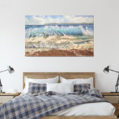 The Power of the Turquoise Wave: Realistic Marine  Leinwanddruck (Insitu (Schlafzimmer))