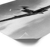 "The Power & The Glory" - Supermarine Spitfire WW2 Poster (Ecke)