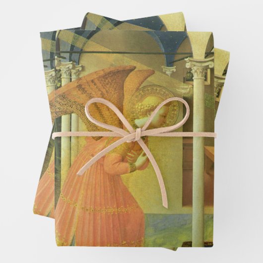 The Prado Annunciation by Fra Angelico Geschenkpapier Set (Beispiel)