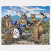 The Prairie Hogs Live! Fleecedecke (Vorderseite (Horizontal))