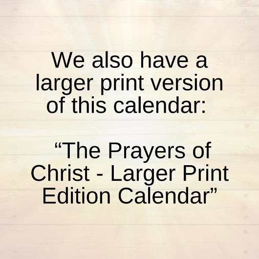 The Prayers of Christ Inspirational Kalender