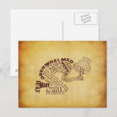 The Praying Woman Postcard Postkarte (Vorne/Hinten)