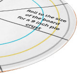 The Precision Pie & Pizza Round Serving Guide Schneidebrett (Ecke)