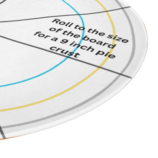 The Precision Pie & Pizza Round Serving Guide Schneidebrett (Ecke)