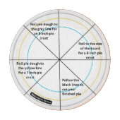The Precision Pie & Pizza Round Serving Guide Schneidebrett (Vorderseite)