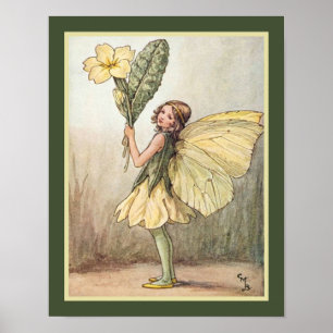 "The Primrose Fairy" ca. 1918 - Cicely Mary Barker Poster