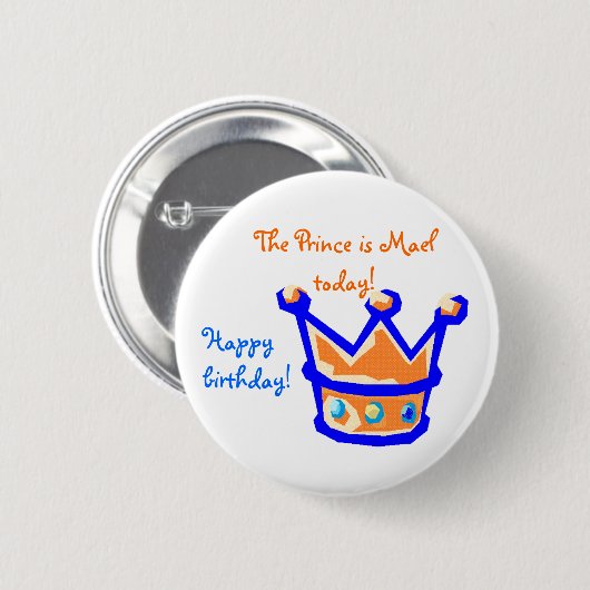 the prince is button (Vorne & Hinten)