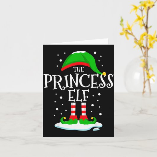 The Princess Elf Christmas Family Matching Xmas Wo Karte (Gelbe Blume)