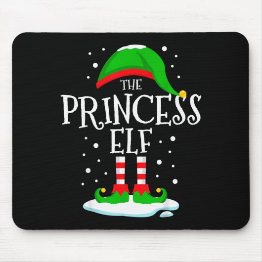 The Princess Elf Christmas Family Matching Xmas Wo Mousepad (Vorne)