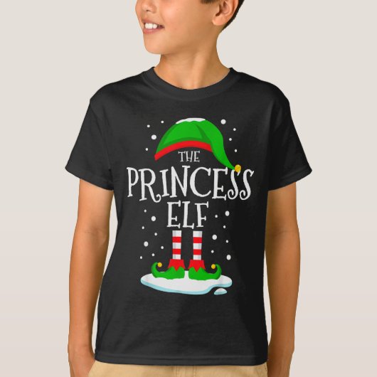 The Princess Elf Christmas Family Matching Xmas Wo T-Shirt (Vorderseite)