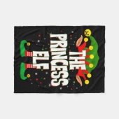 The Princess Elf Christmas Fleecedecke (Vorderseite (Horizontal))