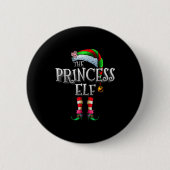 The Princess Elf Shirt Matching Family Funny Chris Button (Vorderseite)