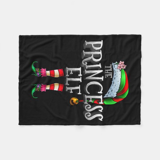 The Princess Elf Shirt Matching Family Funny Chris Fleecedecke (Vorderseite (Horizontal))