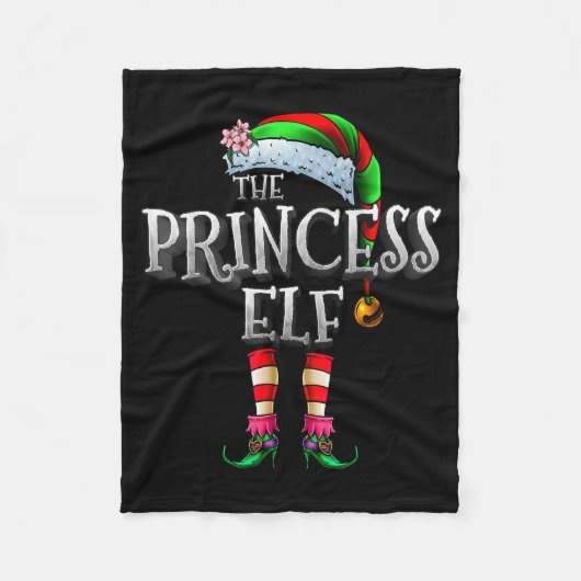 The Princess Elf Shirt Matching Family Funny Chris Fleecedecke (Vorderseite)