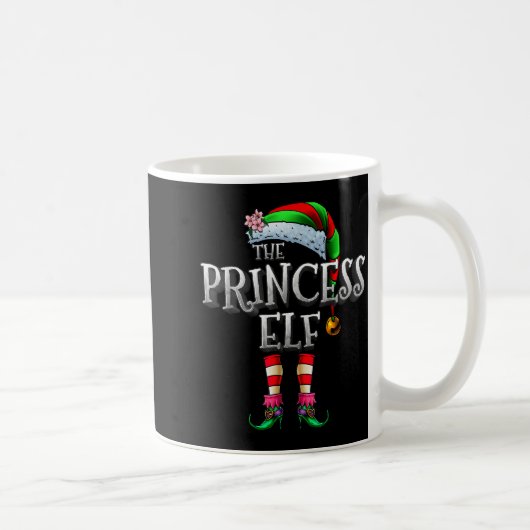 The Princess Elf Shirt Matching Family Funny Chris Kaffeetasse (Rechts)