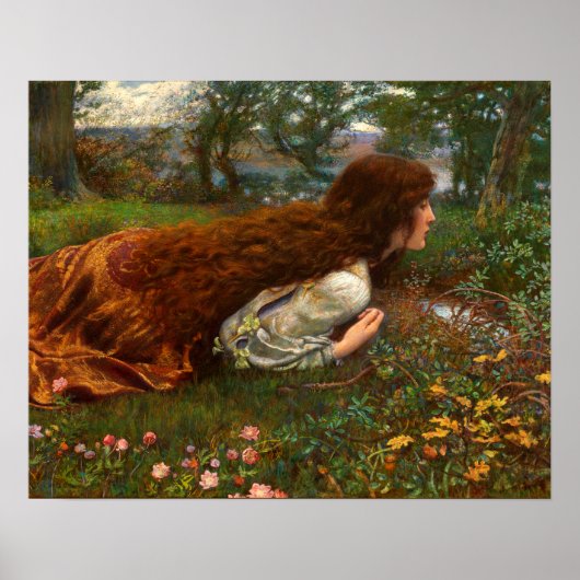 The Princess Out of School by Edward Robert Hughes Poster (Vorne)
