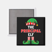 The Principal Elf Christmas For Principal School P Magnet (Vorderseite/Rückseite)
