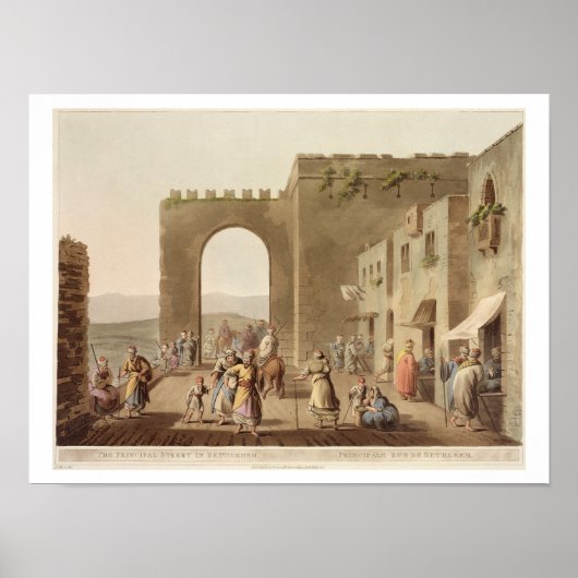 The Principal Street in Bethlehem, from 'Views of Poster (Vorne)