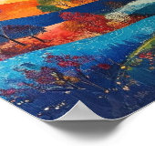 The Prismatic Symphony of the Rolling Highlands Poster (Ecke)