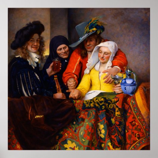 The Procuress by Johannes Vermeer  Poster (Vorne)
