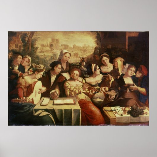 The Prodigal Son Feasting with Harlots Poster (Vorne)