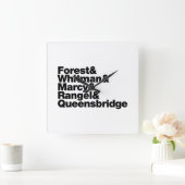 The Projects Quadratische Wanduhr (Zuhause)