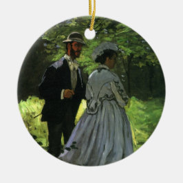 The Promenaders (Die Stwalzen) von Claude Monet Keramik Ornament