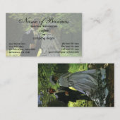 The Promenaders (Die Stwalzen) von Claude Monet Visitenkarte (Vorne/Hinten)