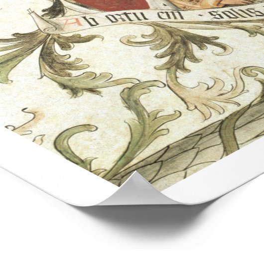 The Prophet Malachi, from the Loggia d'Annunciazio Poster (Ecke)