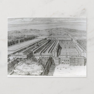 The Prospect of Grays Inn, 1720 Postkarte