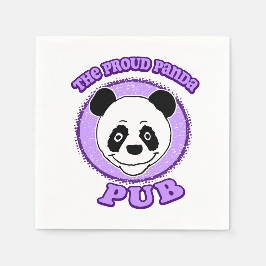 The Proud Panda Pub Serviette (Vorderseite)