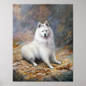 'The Pround Samoyed' - Canvas Print Poster (Vorne)