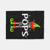 The Ps Elf Christmas Matching Pajamas  Fleecedecke (Vorderseite (Horizontal))