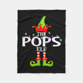 The Ps Elf Christmas Matching Pajamas Fleecedecke (Vorderseite)