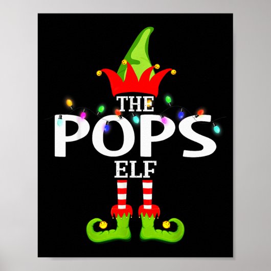 The Ps Elf Christmas Matching Pajamas Poster (Vorne)
