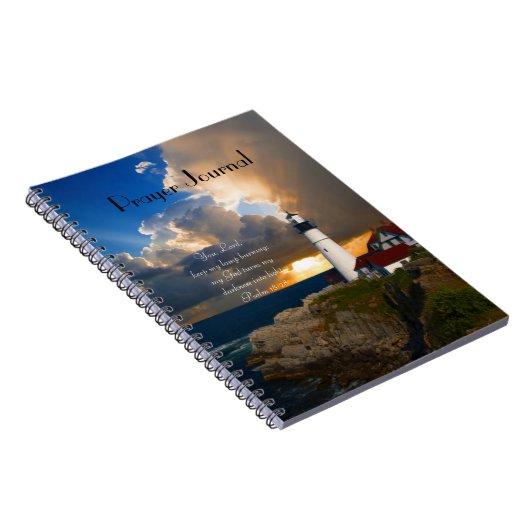 The Psalm 18:28 Lighthouse Prayer Journal Notizblock (Rechte Seite)