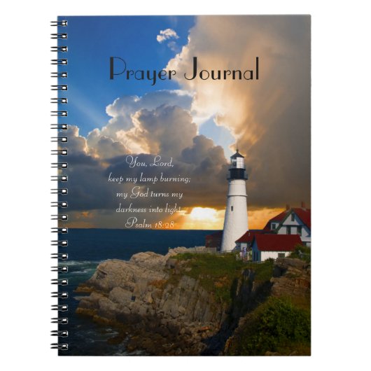 The Psalm 18:28 Lighthouse Prayer Journal Notizblock (Vorderseite)