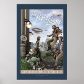 The Public Library - Right Panel (20x30") Poster (Vorne)
