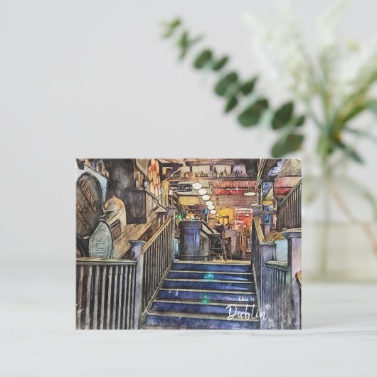 The Pubs of Dublin-Ireland Postkarte (Stehend Vorderseite)