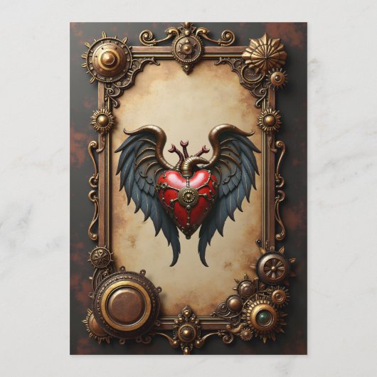 The pulsating heart of mechanics, menükarte (Rückseite)