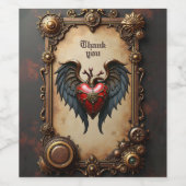 The pulsating heart of mechanics, weinetikett (Einzelnes Label)