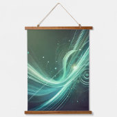 The Pulse of Motion Wandteppich Mit Holzrahmen (Vorderseite)